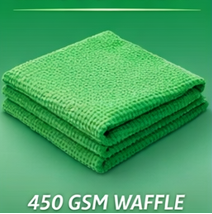 Drying Towel – Blue 450GSM Waffle Weave